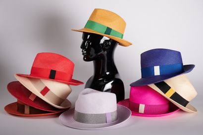 null LA CERISE SUR LE CHAPEAU

Lot de neuf chapeaux de paille divers coloris, T....
