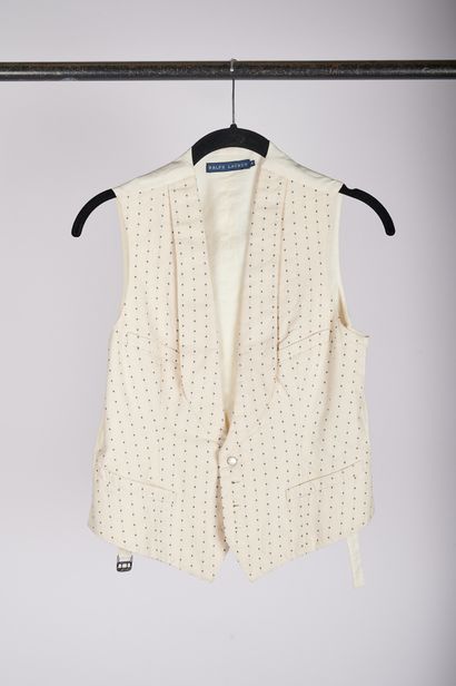 null TRUSSARDI - Ralph LAUREN - Anonymous

Set of four cardigans and a white printed...