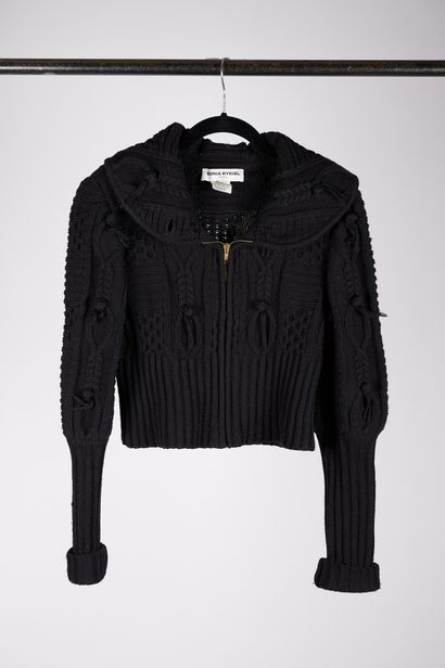 null Y'S - CARVEN - Sonia RYKIEL

Lot composed of three black wool sweaters, a black...