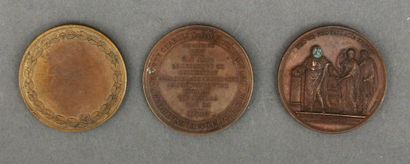 null Lot de médailles :

- Médaille Louis XV : Galerie numismatique des rois de France...