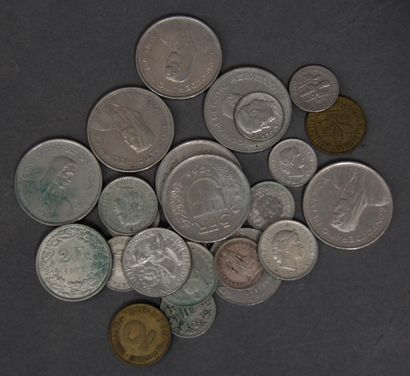 null *Lot de pièces de monnaies divers