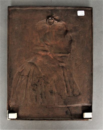 null Albert GUILLOUX

Marie Athur LECAPLAIN (1839-1916)

Bas relief en bronze patine...