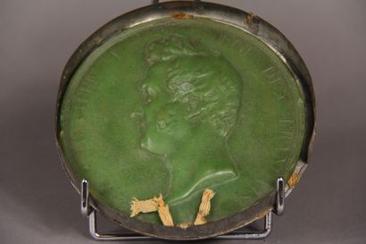 null Sceau en cire verte au profil de Louis Philippe, roi des français 1830

D :...