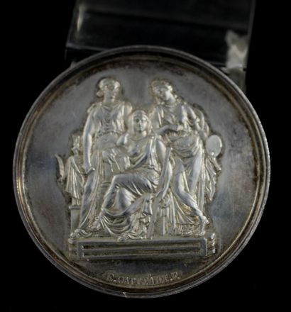 null Médaille des Beaux Arts en argent , 1855, pds : 38,3 g.