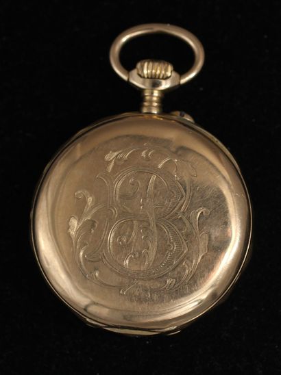 null BAUDRY in Rouen

Pocket watch in 18k yellow gold with numbers, inner cover in...