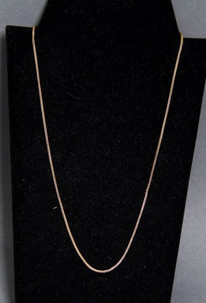 null *Necklace in 18k yellow gold and 800°/°° silver, weight: 3.6 g. (small acci...