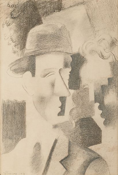null Roger de La FRESNAYE (1885-1925)

Portrait d'homme au chapeau

Estampe signée...