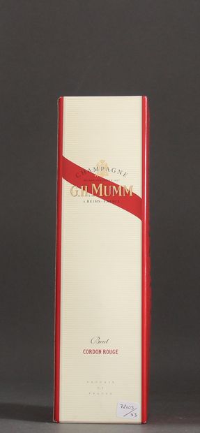 null *Ch. MUMM

A bottle of brut Cordon rouge champagne in its original box