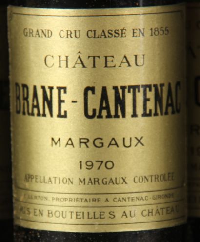 null 12 	bouteilles 	Château 	BRANE-CANTENAC, 2° cru 	Margaux 	1970	 cb