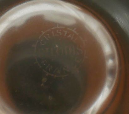 null SAINT LOUIS

Six verres à orangeade en cristal transparent à base sablé à décor...