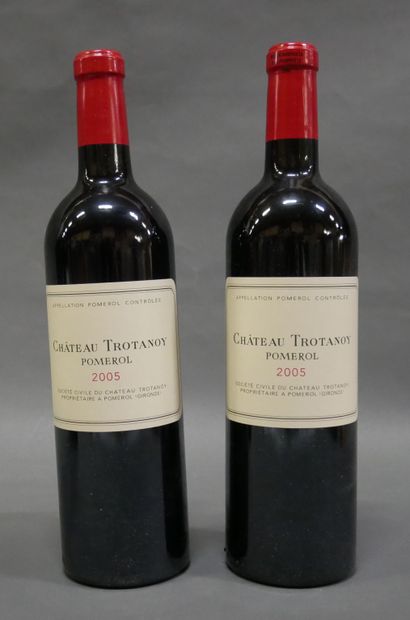 2 	bouteilles 	Château 	TROTANOY, 	Pomerol...
