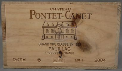 12 	bouteilles 	Château 	PONTET-CANET, 5°...