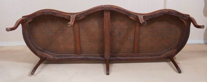 null Furniture of living room caned in moulded and carved wood with decoration of...