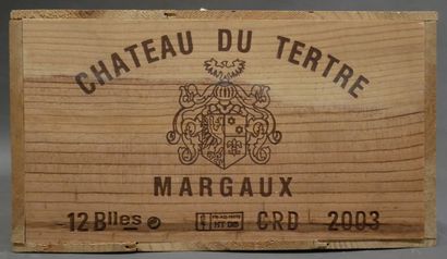 12 bottles Château DU TERTRE, 4° cru Margaux...