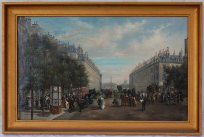 null Ecole française du XIXème s.

Rue royale, Paris

Huile sur toile signée en bas...