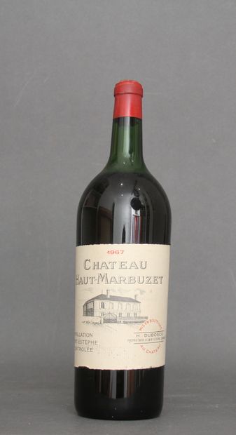 A magnum of Château HAUT MARBUZET 1967