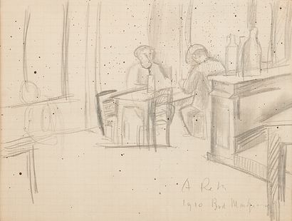 null Alfred RETH (1884-1966)

Personnages au café

Mine de plomb sur papier à carreaux...