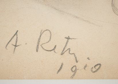 null Alfred RETH (1884-1966)

Femme nue allongée

Mine de plomb sur papier signée...