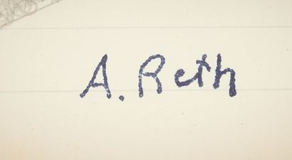 null Alfred RETH (1884-1966)

Composition géométrique

Mine de plomb sur papier avec...
