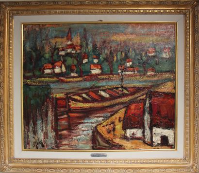 null Henry Maurice d'ANTY (1910-1998)

The dam of Bagneux sur Loing

Oil on canvas...