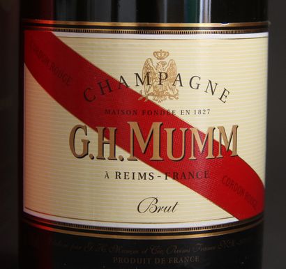 null *Ch. MUMM

Une bouteille de champagne brut Cordon rouge dans sa boite d'ori...