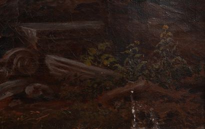 null Rudolf MÜLLER (1802-1885), attribué à.

Vue du Parthénon.

Huile sur toile

51,5...