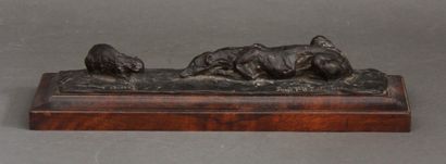 null Jean ARY-BITTER (1883-1973)

Lévrier et chat

Epreuve en bronze à patine marron...