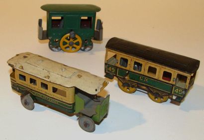 null CR : 3 Penny Toys : 2 tramways - autobus « Madeleine - Bastille » entrainement...