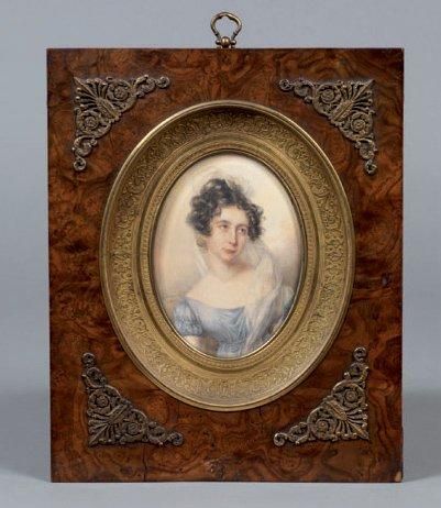 "BLAIZE Candide Nancy 1795 - Paris 1849" "Portrait de Madame de Rasubaud, née Lucigny,...