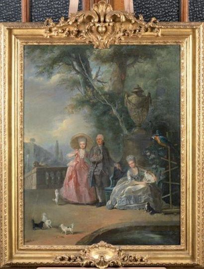 "TISCHBEIN Johann Heinrich (Attribué à) 1722-1789" "Le duc et la duchesse de Choiseul...