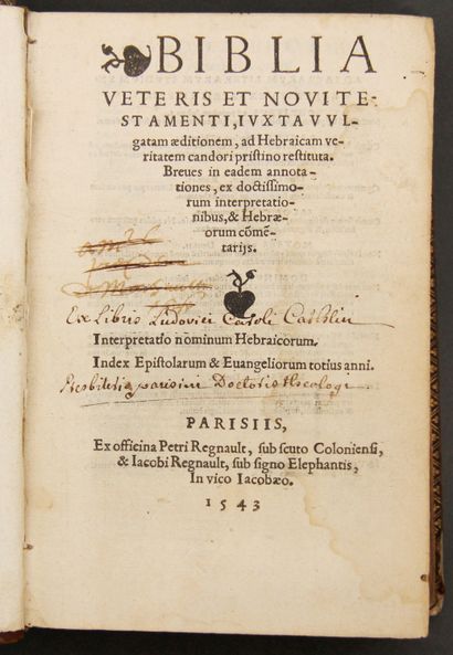 null Biblia sacra veteris et novi testamenti

Parisiis Ex officina Petri Regnault...
