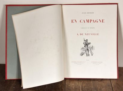 null Deux volumes en percaline :

- En campagne par A. de NEUVILLE

- L'Aventurier...