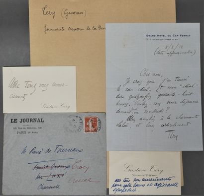 null LITERATURE and miscellaneous - A collection of autographed letters or bills...