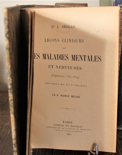null Lot :

- ALJ BAYLE Traité des maladies du cerveau, Paris 1826

- J. SEGLAS Leçon...