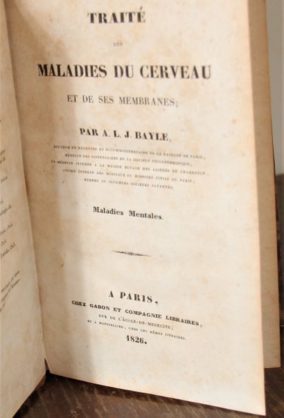 null Lot :

- ALJ BAYLE Traité des maladies du cerveau, Paris 1826

- J. SEGLAS Leçon...