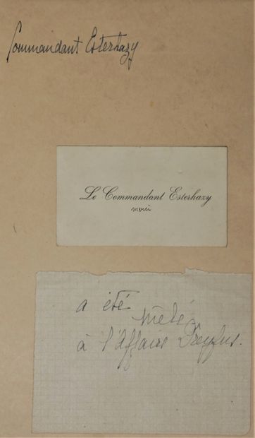 null Hubert LYAUTEY. 1854-1934. Marshal of France. 1 visit card as, October 18, 1926....