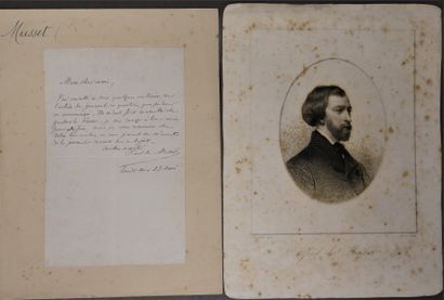 null LITERATURE and miscellaneous - A collection of autographed letters or bills...