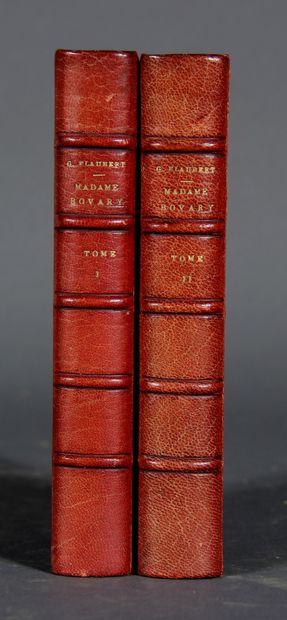 null GUSTAVE FLAUBERT.

Madame Bovary.

Lemerre, 1874.

2 volumes in-12, plein maroquin,...