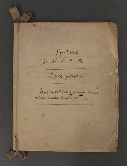 null Notes of Mr. Dubois father and son and Bernard, lawyers, on the custom of Touraine.

Manuscript....