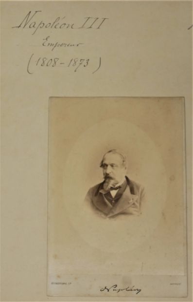 NAPOLEON III. 1808-1873. Photographic portrait,...