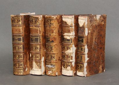 null Le spectacle de la Nature, cinq volumes (III, IV, VI, VII, LX), Avignon 1768...