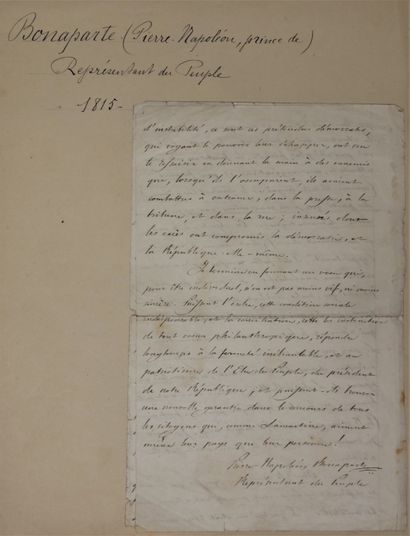 null Jacques Antoine Adrien DELORT. 1773-1846. Général, pair de France. 7 mars 1843....
