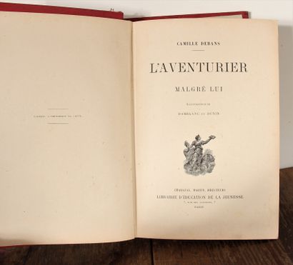 null Deux volumes en percaline :

- En campagne par A. de NEUVILLE

- L'Aventurier...