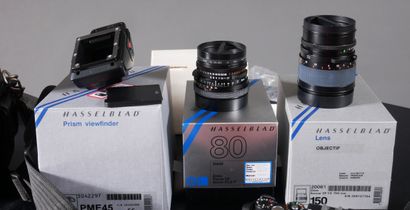 null *HASSELBLAD

- 503 CX camera with Carl Zeiss Distagon 4/50 T* lens

- Xpan camera...