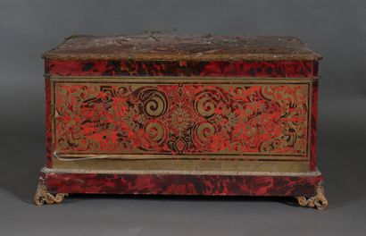null Coffret - écritoire en bois à marquèterie Boulle, style Louis XV

H : 35 L :...