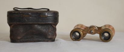 null Metal and mother-of-pearl plates theater binoculars (worn)