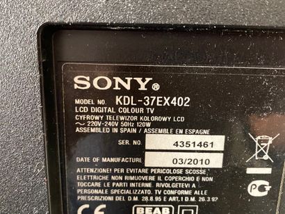 null SONY

Téléviseur LCD BRAVIA modèle KDL-37EX402