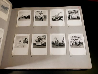 null *Deux albums photo dont photos de militaires et de porte-avion