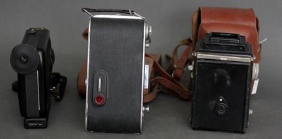 null Lot :

- AGFA

bellows camera model Billy record, in a used and rusted leather...