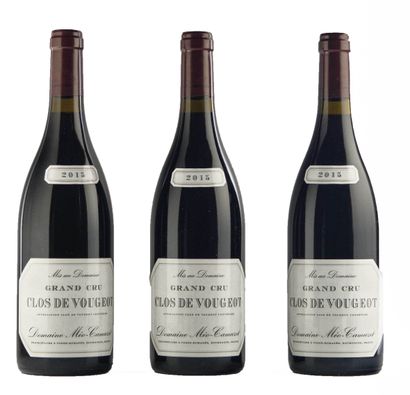 null 3 bouteilles Clos Vougeot 2015 Domaine Méo-Camuzet